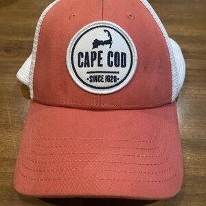 Cape Cod Coral and White Trucker Hat